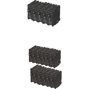 15 Amp Single Pole (12-Pack) and 20 Amp Single Pole (24-Pack) Circuit Breakers