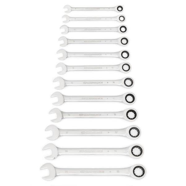 thumbnail image 2 of US PRO INDUSTRIAL 12pc Metric Extra Long Combination Spanner Set - 8mm To 19mm (Model 3595) 2 of 5