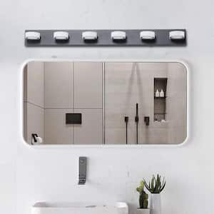 6-Lights Bathroom Light Fixtures Over Mirror Modern LED Vanity Lighting Fixtures
