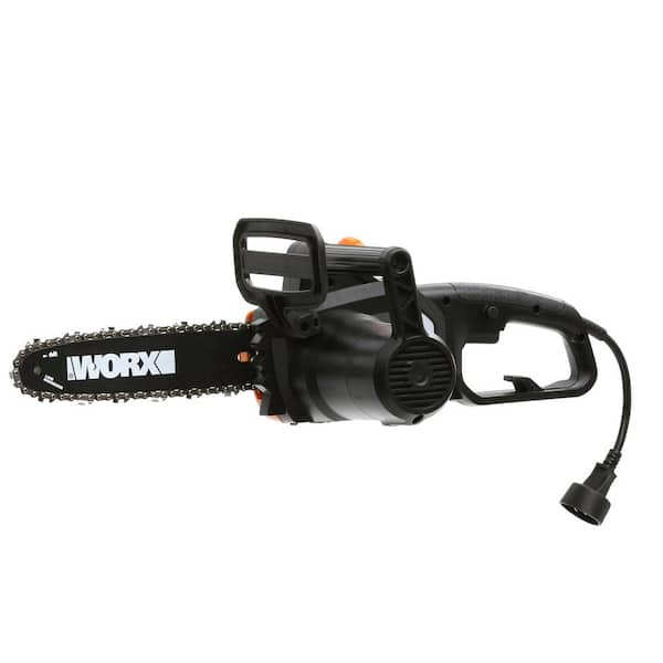 Wg309 Worx 10 2 In 1 Electric Chainsaw And Pole Saw Attachment With  Auto-tension, Rotating Handle And Safety Chain Brake : Target