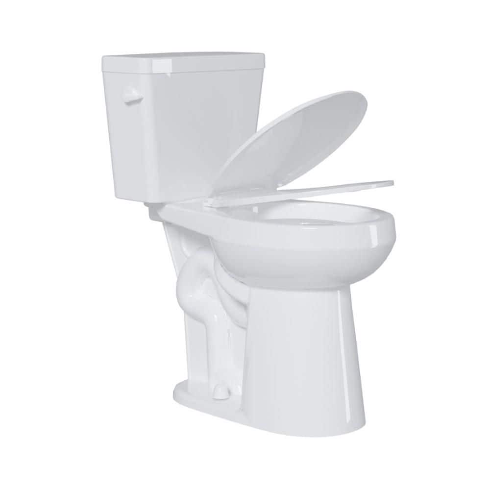 21 in. Two-Piece Round Extra Tall Toilet 1.28 GPF Single Flush White Soft Close Seat 12 in. Rough in price history on PriceWatchPro