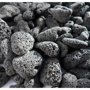 Rock Ranch 0.25 cu.ft. 10 lbs. 1/2 in. to 1-1/2 in. Premium Tumbled Volcanic Lava Rock for Landscaping and Fire Features