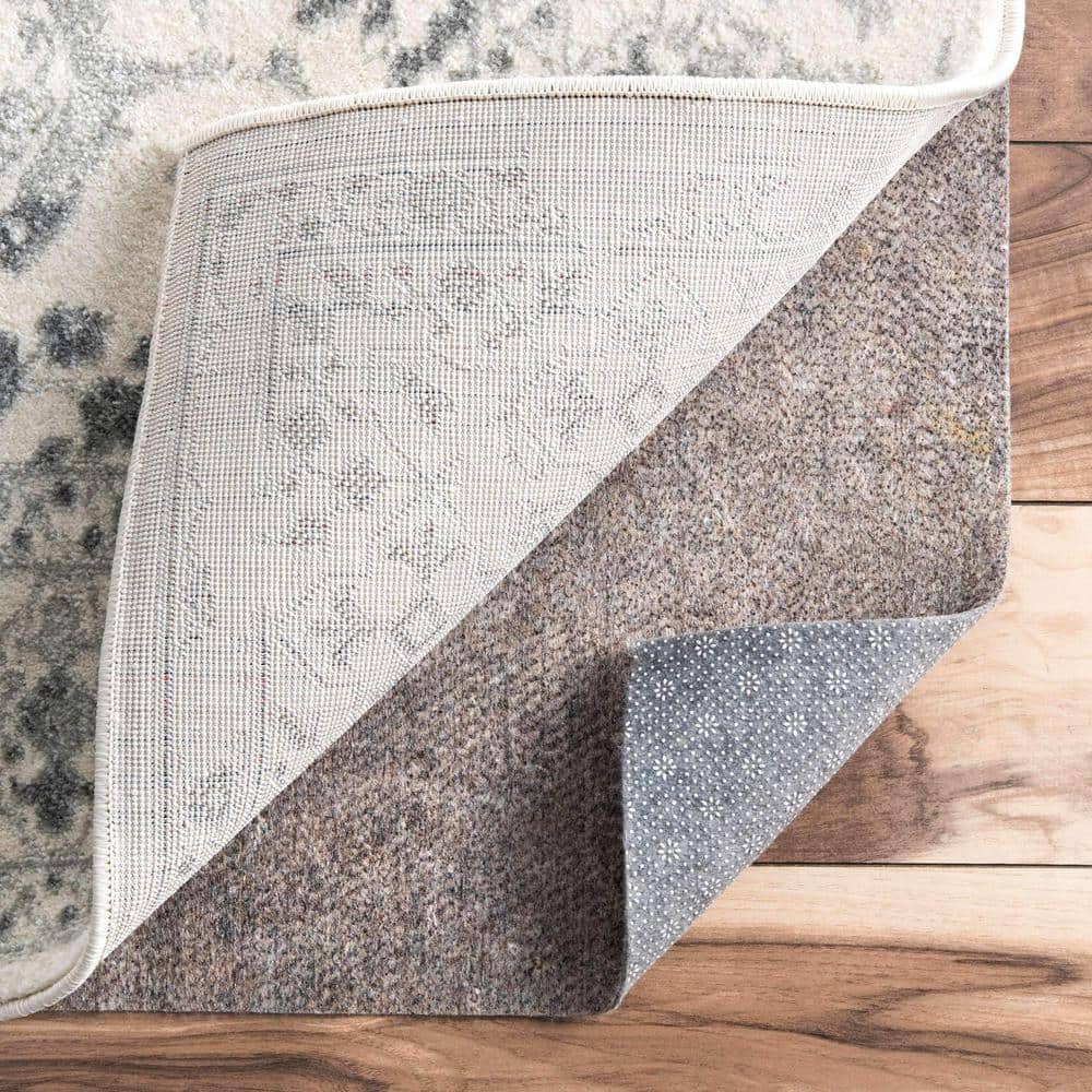Brody 6' Square Grey Eco-Friendly Non-Skid Rug Pad
