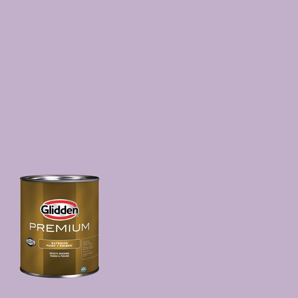 Glidden Premium 1 qt. PPG1176-4 Purple Essence Flat Exterior Latex