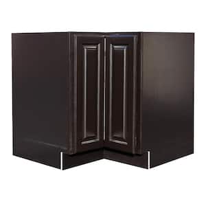 Newport Ready to Assemble 36x34.5x24 in. Lazy Susan Base Cabinet in Dark Espresso