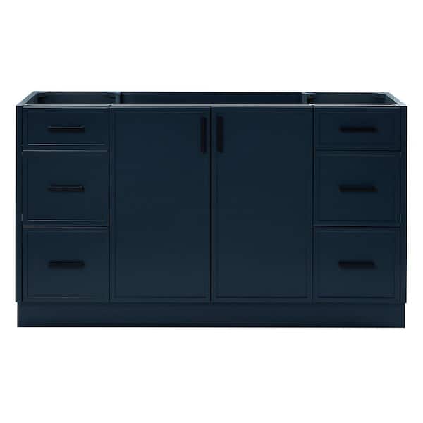 ARIEL Kelly 60 in. W x 21.5 in. D x 34.5 in. H Bath Vanity Cabinet without Top in Midnight Blue