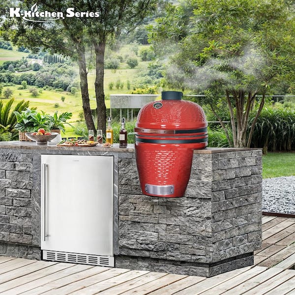 Egg Barbecue Red Big Green Egg Green Egg Grill Outdoor Kitchen Red