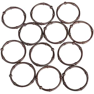 Shower Victoria Curtain Rings in Oil Rubbed Bronze (Set of 12)