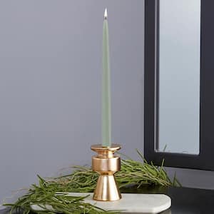 12 in. Dipped Taper Sage Green Unscented Dinner Candle (Box of 12)