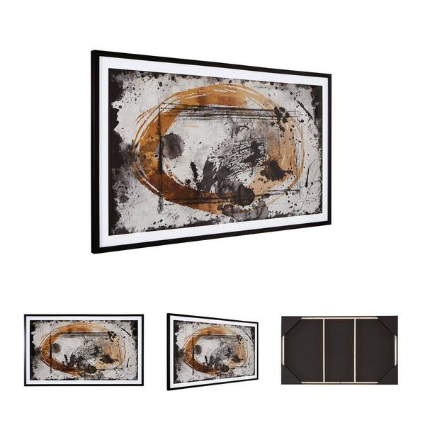 Signature DESIGN BY ASHLEY Clefting Framed Abstract Art Print 37