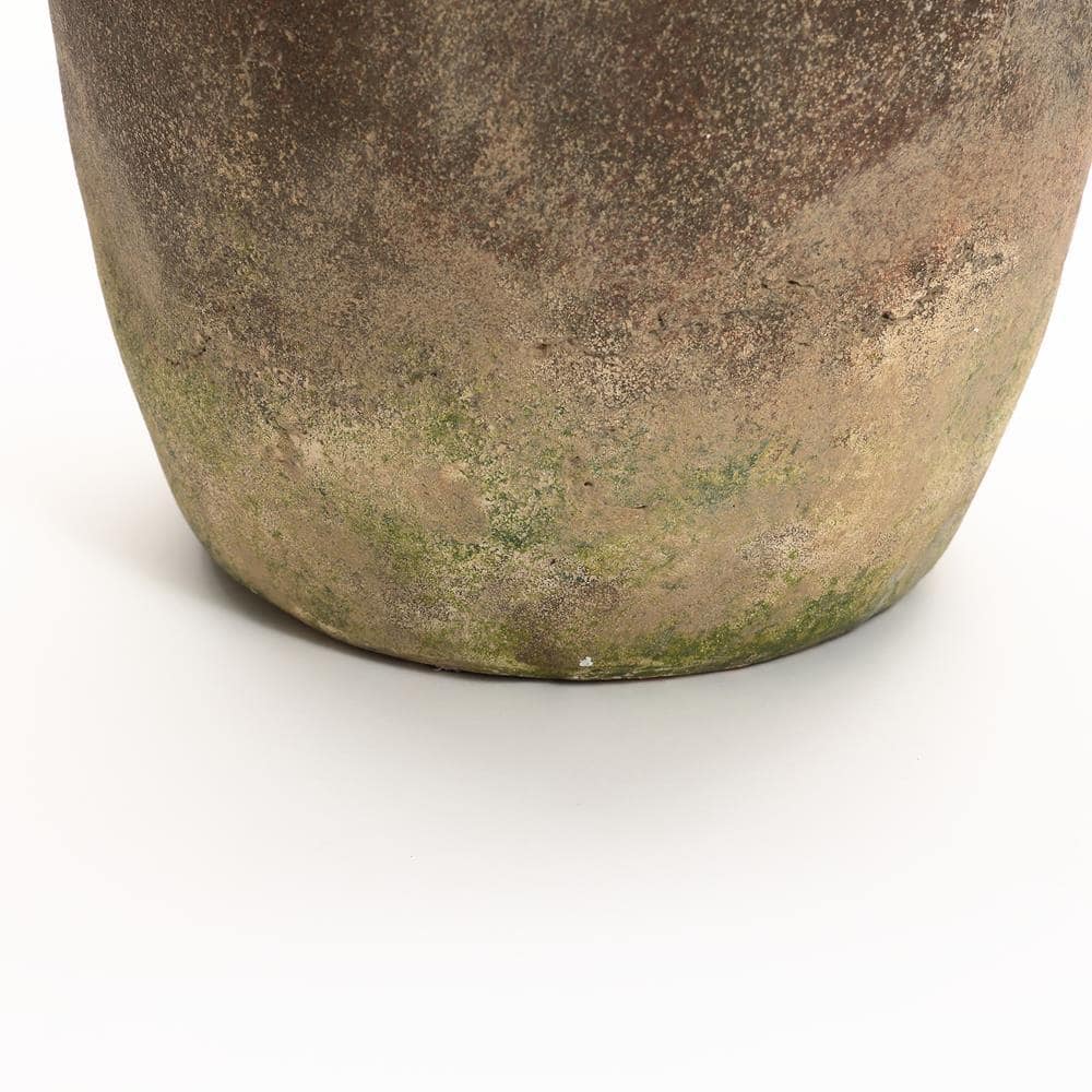 Rustic Ginger Root Brown Ceramic Table Vase for Bouquets