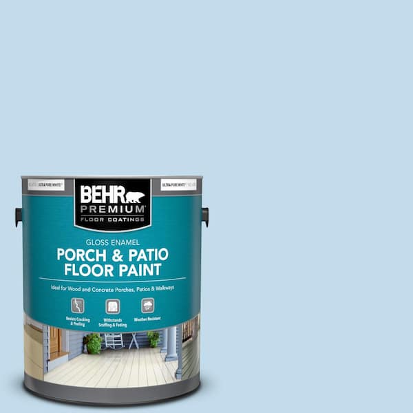 BEHR PREMIUM 1 gal. #560A-2 Morning Breeze Gloss Enamel Interior/Exterior Porch and Patio Floor Paint