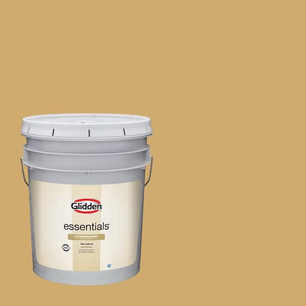 Glidden Essentials 5 gal. PPG1091-5 More Maple Semi-Gloss Exterior Paint