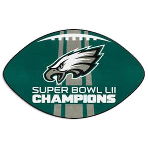 Philadelphia Eagles Super Bowl LII Champions Green 1.5 ft. x 2.5 ft. Football Area Rug