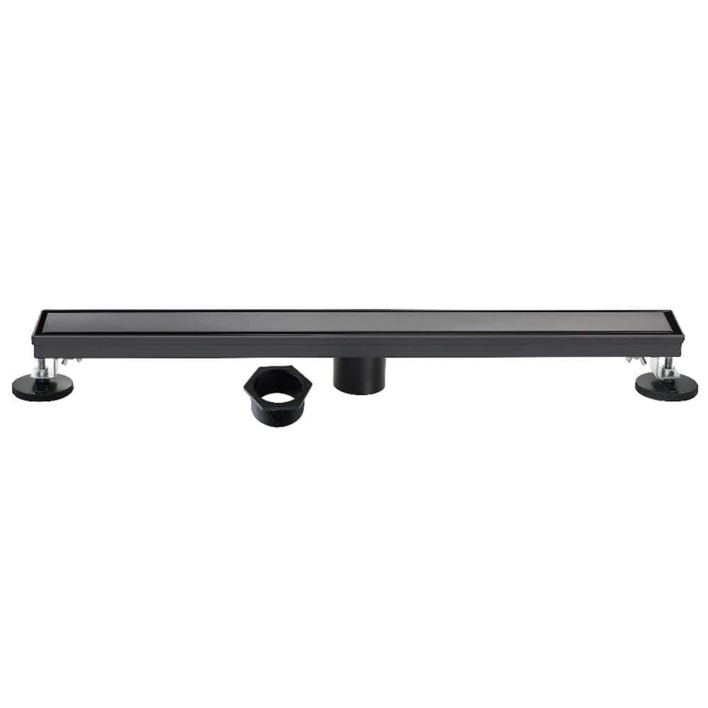 Watercourse 32 in. Stainless Steel Linear Shower Drain with Tile-In Pattern in Matte Black price history on PriceWatchPro