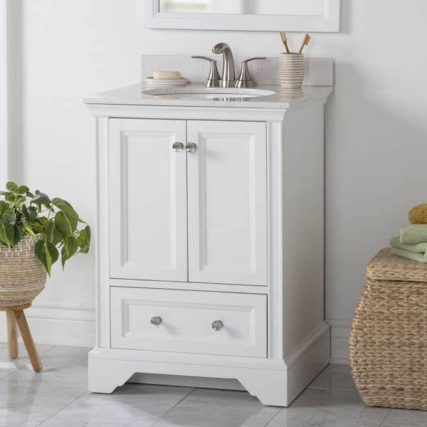 Home Decorators Collection Stratfield 24 In W X 22 In D X 39 In H   Home Decorators Collection Bathroom Vanities With Tops Sf24p2v21 Wh 64 600 