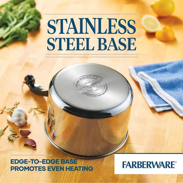 Farberware Classic Series Stainless Steel 3-Qt. Saucepan & Lid