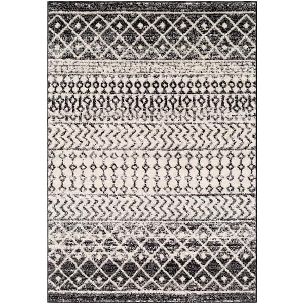 Livabliss Laurine Black/White 10 ft. x 14 ft. Area Rug S00161039273 ...