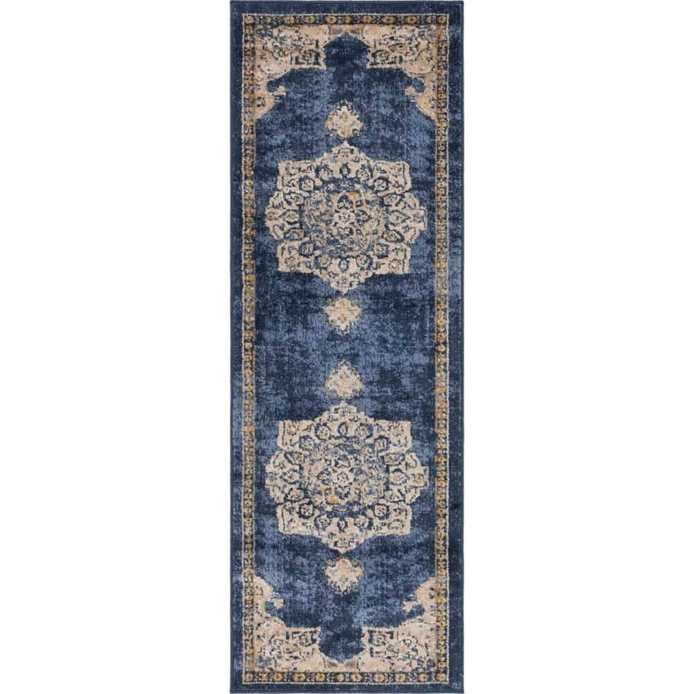 Utopia Helios Navy Blue 2' 0 x 6' 1 Area Rug price history on PriceWatchPro