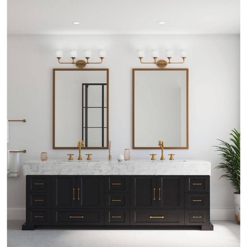 Lynzie 4-Light Brushed Gold Bath Vanity Light