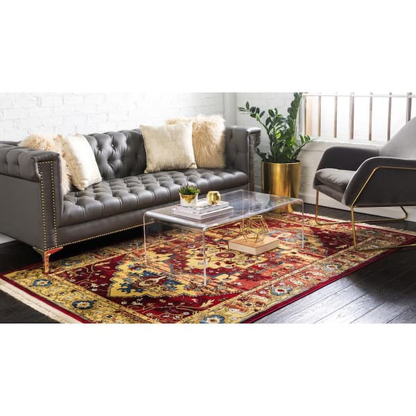 District Potomac Red 4 ft. x 6 ft. Area Rug