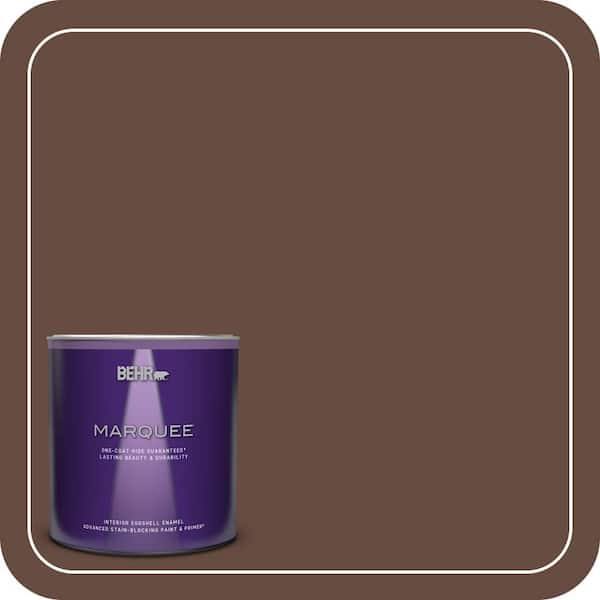 BEHR MARQUEE 1 qt. #770B-7 Chocolate Sparkle Eggshell Enamel Interior Paint & Primer