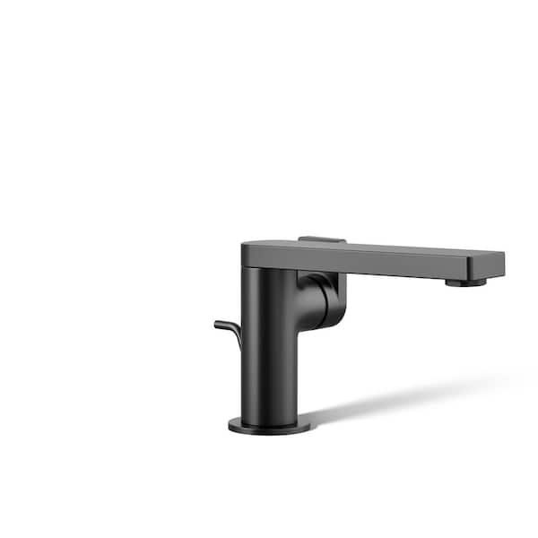 KOHLER Composed Single Handle Single Hole Bathroom Faucet in Matte Black