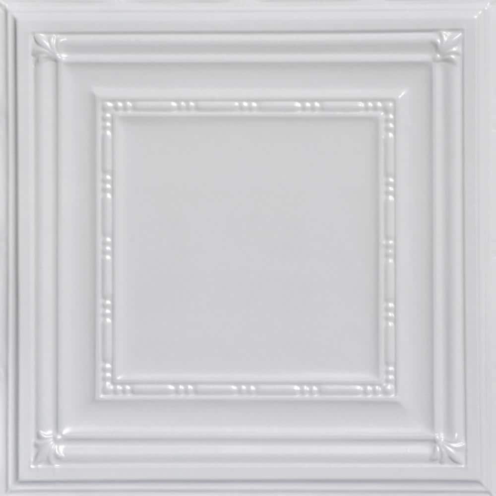 Eyelet White 2 ft. x 2 ft. Decorative Nail Up Tin Ceiling Tile (48 sq. ft./case) price history on PriceWatchPro