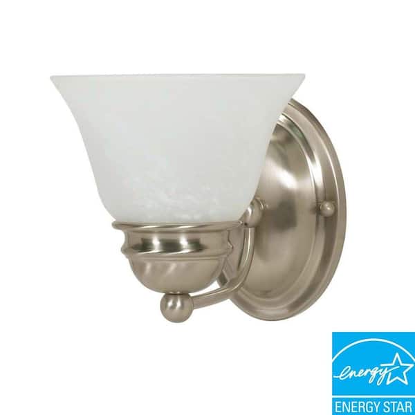Green Matters 1-Light Brushed Nickel Sconce