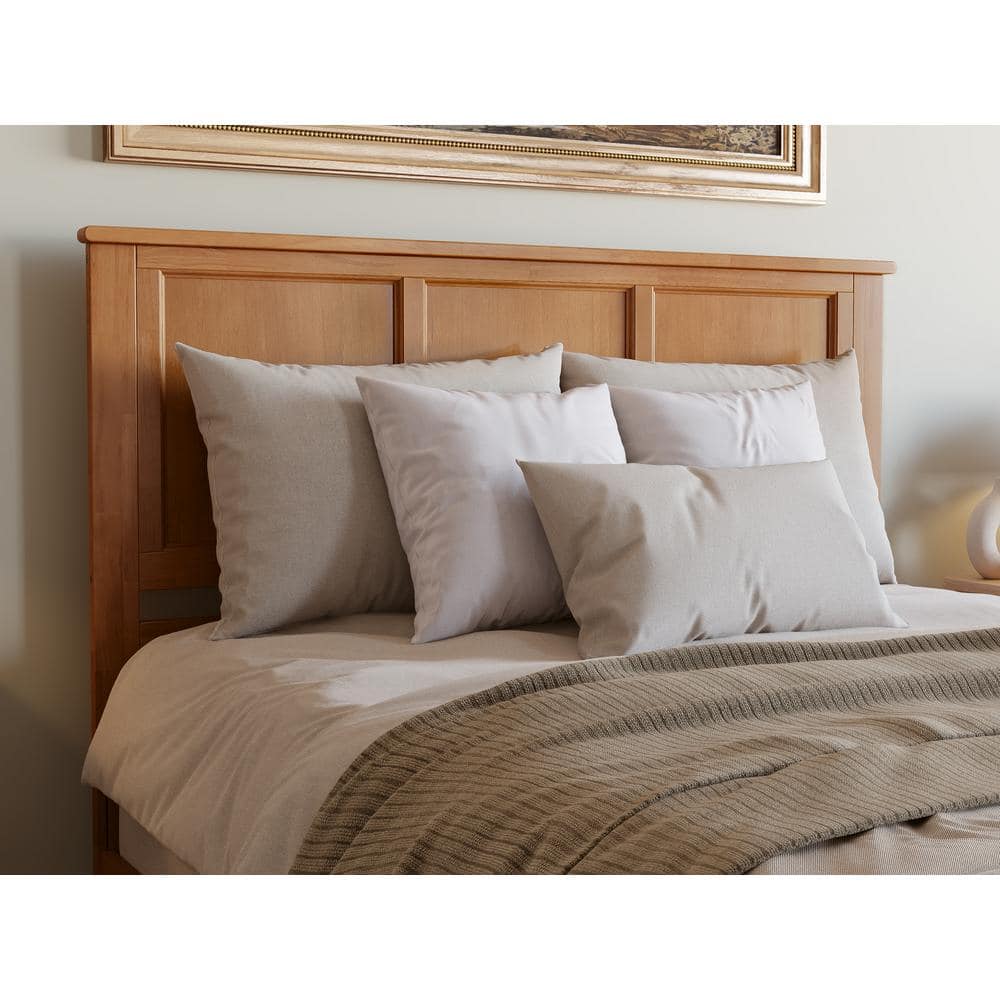 Madison Light Toffee Queen Solid Wood Bed Frame