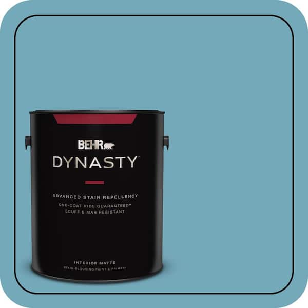 BEHR DYNASTY 1 gal. #S460-4 Snowboard One-Coat Hide Matte Interior Stain-Blocking Paint & Primer