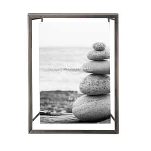 4 in. x 6 in. Brushed Gun Metal Picture Frame