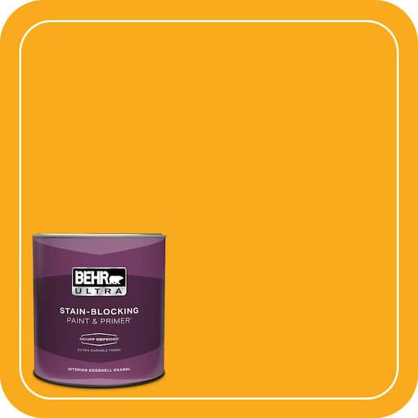 BEHR ULTRA 1 qt. #P270-7 Sunny Side Up Extra Durable Eggshell Enamel Interior Paint & Primer