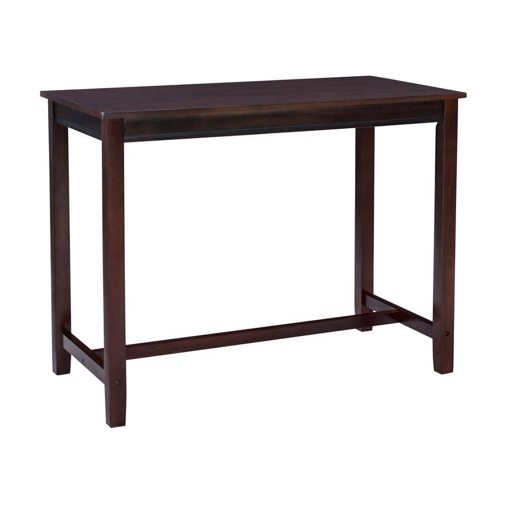 Concord Espresso 47.25 in. x 23.75 in. x 36 in. H Bar Height Pub Table
