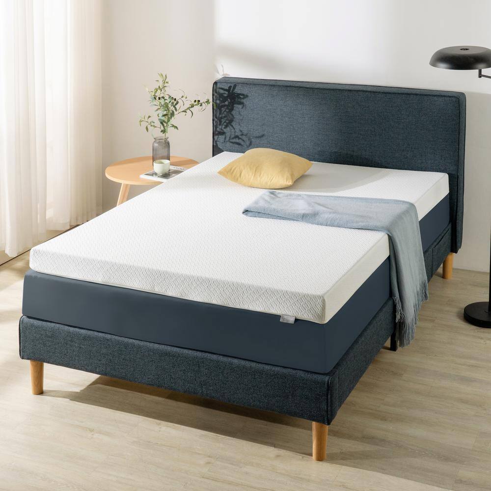 Zinus 7Zone Cooling Gel 4 in. King Memory Foam Mattress Topper ZU