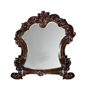 Vendome 47 in. W x 45 in. H Modern Wood Arch Framed Brown Dresser Mirror
