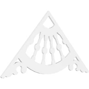 1 in. x 72 in. x 36 in. (12/12) Pitch Wagon Wheel Gable Pediment Architectural Grade PVC Moulding