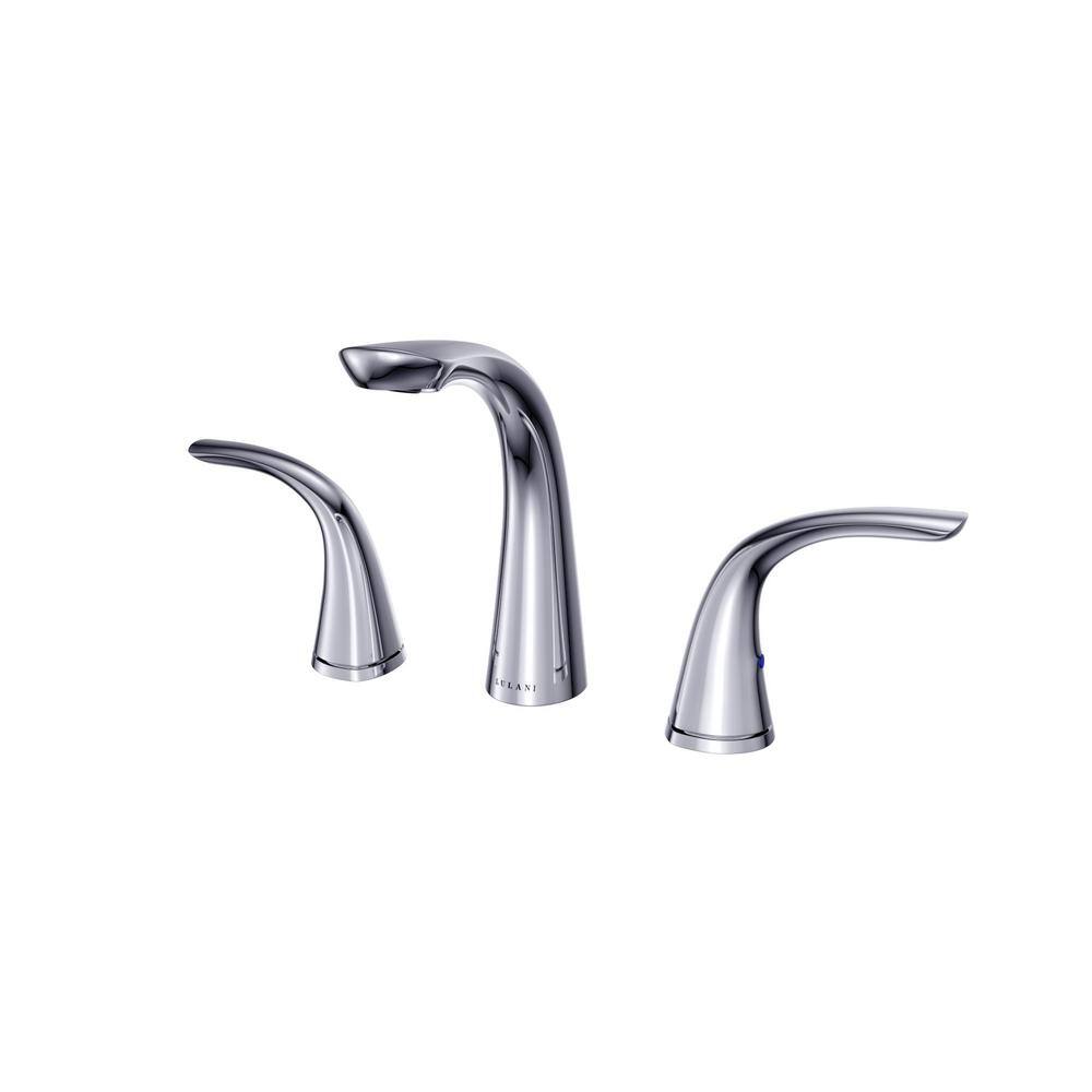 Kauai Chrome 8" Widespread Two Handle Bathroom Faucet