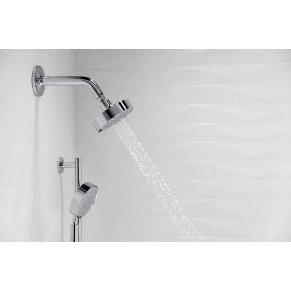Purist 5.5" Vibrant Brushed Nickel Multifunction Showerhead with Three Sprays