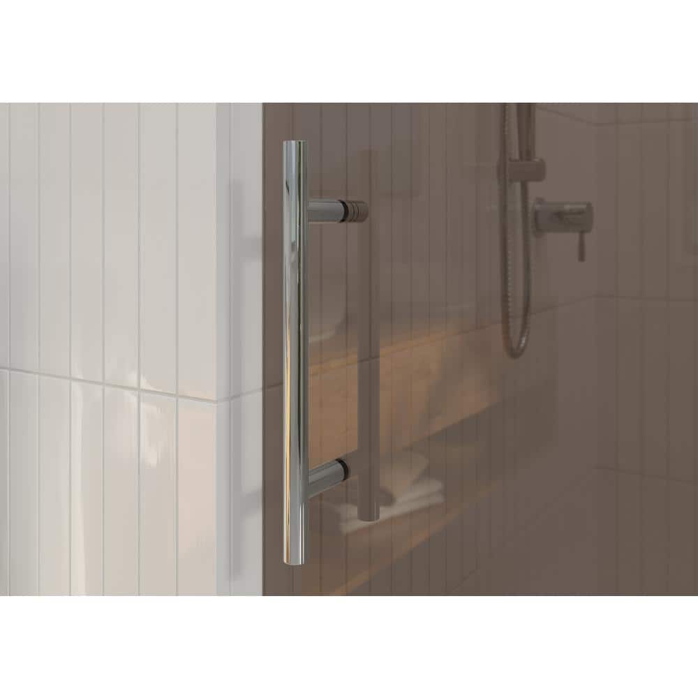 Equinox 60" x 78" Frameless Tinted Glass Sliding Shower Door