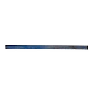 Cosmos 0.6 in. x 12 in. Spruce Blue Glass Glossy Pencil Liner Tile Trim (0.5 sq. ft./case) (10-pack)