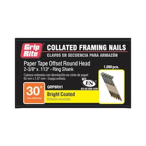 2-3/8 in. Paper Collated Round-Head Framing Nail (1,000 per Box)