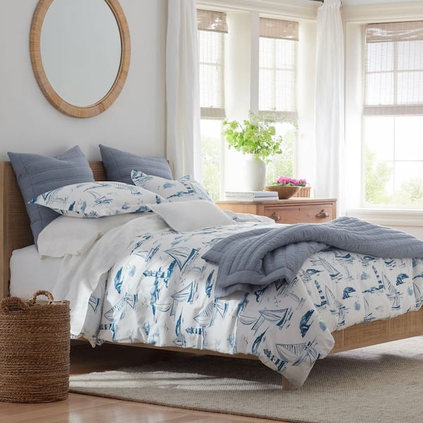 Company Cotton Boats And Lighthouse Percale Sheet Set