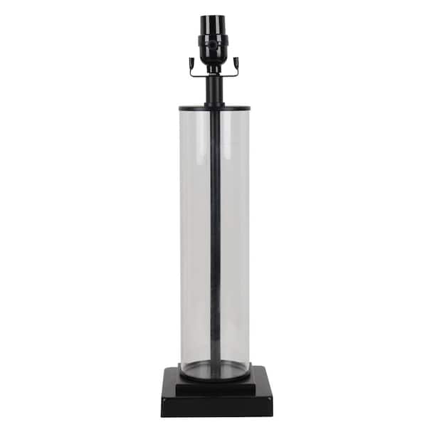 Hampton Bay Mix and Match 19.75 in. H Black Table Lamp Base with USB