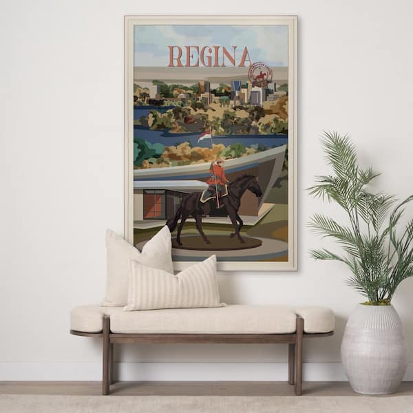 Regina Go Series Brown Framed Wall Art 61.5 in. x 41.5 in.