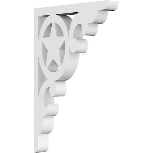 Ekena Millwork 5/8 in. W x 9 in. H x 5 1/2 in. D PVC Austin Bracket