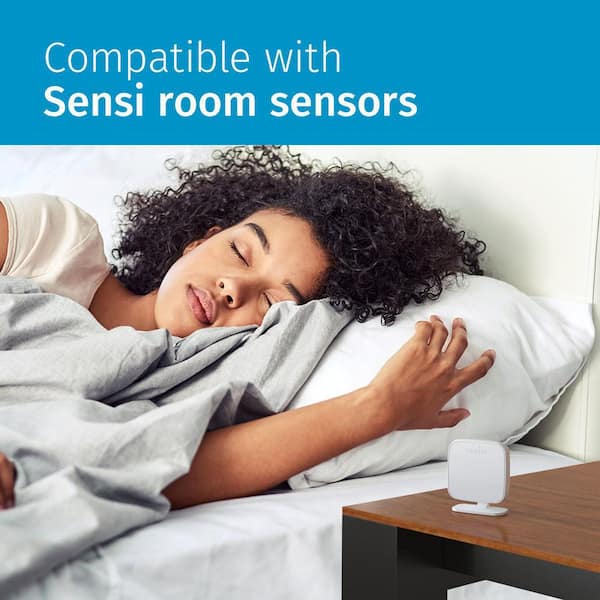 Emerson - Sensi Touch 2 Wi-Fi 7-Day Programmable Thermostat, Touchscreen Color Display, Data Privacy, C-Wire Required-Black