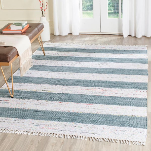 Montauk Ivory/Charcoal 5 ft. x 7 ft. Solid Area Rug