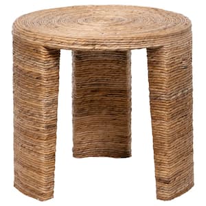Artina 22 in. Natural Wood Top End Table