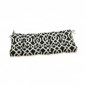 Novelty Rectangular Outdoor Bench Cushion in Black